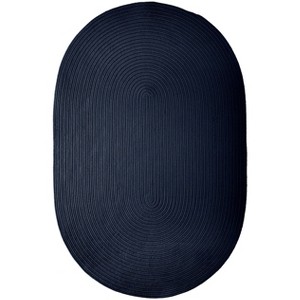 Colonial Mills Boca Raton - Navy 5 Ft x7 Ft Oval Rug Indoor/Outdoor 100% Polypropylene - 1 of 4