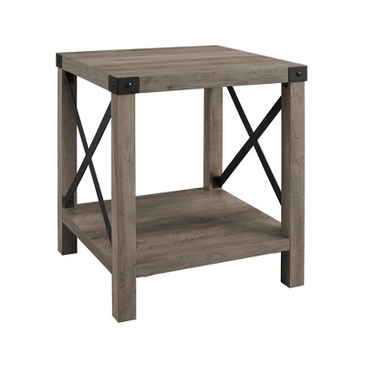 Classic Wood Console Table Gray Wash - Saracina Home : Target