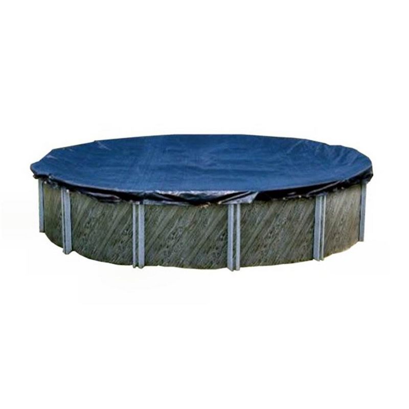 Swimline PCO818 15 Foot Round Above Ground Winter Swimming Pool Cover, Blue, 3 of 6