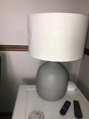 Resin Table Lamp Gray (includes Led Light Bulb) - Hearth & Hand™ With ...