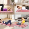SEVOBAL Premium Non-Slip Yoga Mat Extra Thick Exercise Mat Dual Texture Design for Superior Grip Comfort, Pink, 72.1"*24"*0.2" - 2 of 4
