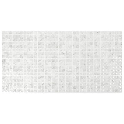 Smart Tiles 9.80'' X 9.74'' Self Adhesive 3d Peel And Stick Backsplash Tiles  Metallic Gray : Target