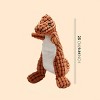 Chery Life 1 Random Color Dog Chew Toy, Stuffed Dinosaur Dog Sounding Toy, Dog Training Toy, Orange/Green/Brown - 2 of 4