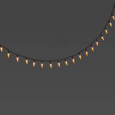 100ct LED Candy Corn Halloween Indoor Outdoor Filament String Lights Orange/Yellow/Black - Hyde and EEK! Boutique™