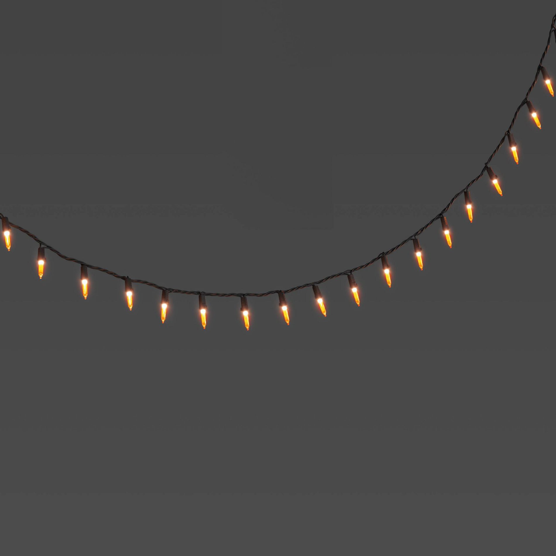 100ct LED Candy Corn Halloween Indoor Outdoor Filament String Lights Orange/Yellow/Black - Hyde and EEK! Boutique™