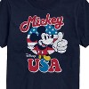 Men's - Disney - Mickey Mouse USA Flag Thumbs Up Short Sleeve Graphic T-Shirt - 2 of 4