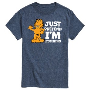 Men's - Garfield - Pretend I'm Listening Short Sleeve Graphic T-Shirt - 1 of 4