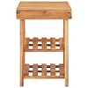 vidaXL Shoe Rack 35.4"x12.5"x18.1" Solid Acacia Wood - 3 of 4