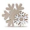 Melrose Glittered Wood Snowflake (Set of 4) - 2 of 2