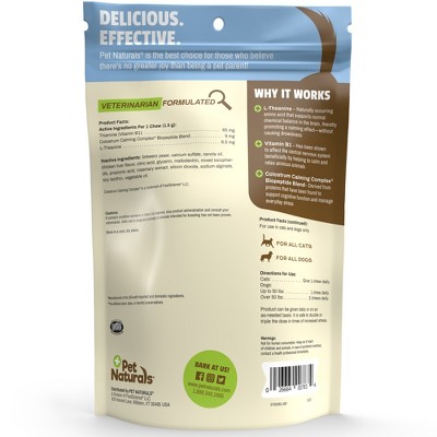 Pet Naturals Calming Chews for Dogs and Cats, Chicken Flavor, 160 Count