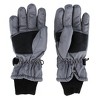 CTM Kids' Solid Color Winter Ski Glove with Wrist Strap by Wootie - 3 of 3