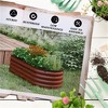YONWAY Galvanized Raised Garden Bed Kit,Elevated Planter Box with Safety Edging, Easy DIY Stock Tank for Growing Flowers and Herbs - 4 of 4