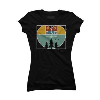 Junior's Design By Humans Fibonacci's Nature Love By Maryedenoa T-Shirt