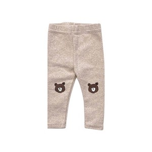 MyKids-USA Baby Cartoon Bear Pattern Solid Color Or Striped Design Cotton Pants - 1 of 4