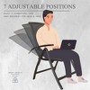 PAGED Folding Tanning Chairs Portable Lounge Chair Outdoor with Soft Cotton-Padded Seat for Camping, Beach - 4 of 4