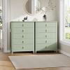 Modern Fluted Dresser, 3/5/6/7 Drawer Wood Dresser for Bedroom, Modern Chest of Drawers, Storage Organizer Cabinet for Living Room, Entryway - 4 of 4