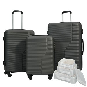 KTMBDW Luggage sets of 7 Piece 20 24 28 IN Carry on Luggage sets 3 piece Hardcase Luggage Suitcase Set with Wheels - 1 of 4