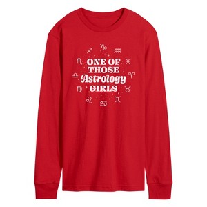 Men's - Instant Message - One Of Those Astrology Girls Long Sleeve Graphic T-Shirt - 1 of 4