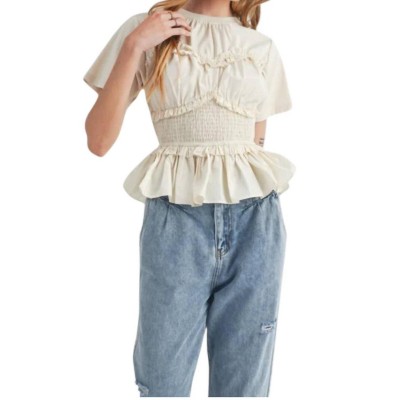 Women's Annie Peplum Top - MABLE