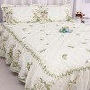 Green Leaves 3-Piece Comforter Set, Includes 1 Soft Lightweight Comforter and 2 Matching Pillowcases, Botanical Bedding - 4 of 4