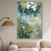 Art Remedy Green Moss Monet Garden Green Abstract Wall Art Framed - 2 of 4