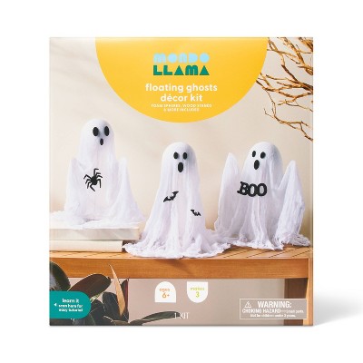 3ct Halloween Craft Cheesecloth Ghosts Décor Kit - Mondo Llama™