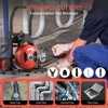 Drain Cleaning Machine Cable,450W Auto Feed Portable Electric Sewer Snake, Electric Drain Auger with 6 Cutter Air-Activated Foot Switch - 4 of 4