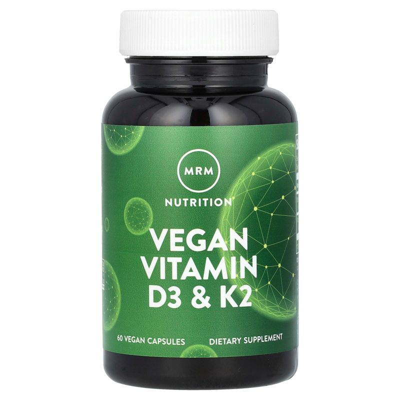 MRM Nutrition Vegan Vitamin D3 & K2, 60 Vegan Capsules, 1 of 4