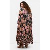 Women's Plus Size Devine Beauty Border Dress - black | CITY CHIC - 2 of 4