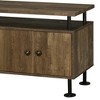 Chic Crate-Rustic Oak TV Stand – Ensata II Black Finish Media Console w/ Multi-Tier Storage, Modern Farmhouse Design for Living Room & Bedroom - 4 of 4
