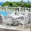 WestinTrends 5 Piece Outdoor Patio Dining Set Outdoor Square Table and Armchair Set - 2 of 2
