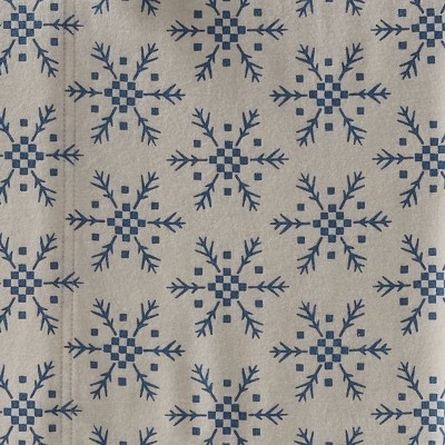 Ivory/Blue Snowflake