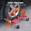 VEVOR Wheel Dolly, Max Capacity 1500Lbs Car Dolly, Car Jack Dolly Lifter with 360° Rotatable Wheels,Vehicle Positioning Ratchet Tire Jack,Silver&Red - 4 of 4
