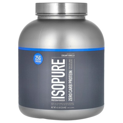 Isopure Zero Carb Protein Powder, Creamy Vanilla, 4.5 lb (2.04 kg)