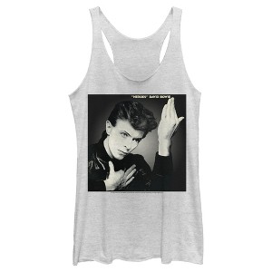 Women's David Bowie Heroes Racerback Tank Top - 1 of 4