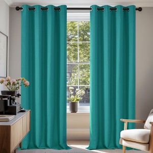 Deconovo Grommet Blackout Curtains, 2 Panels, OEKO-TEX Certified - 1 of 4