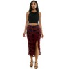 Derek Heart High Rise Maxi Skirt with Slit (Juniors & Women) - 4 of 4