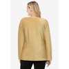 Jessica London Women's Plus Size Shimmery Side-Gathered Tunic - 3 of 4