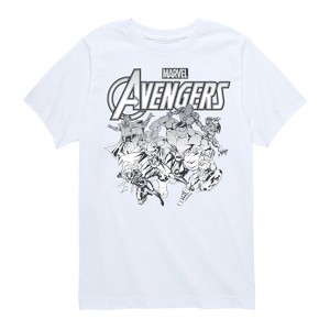 Boys' - Marvel - Avengers Group Logo Short Sleeve Graphic T-Shirt - 1 of 4