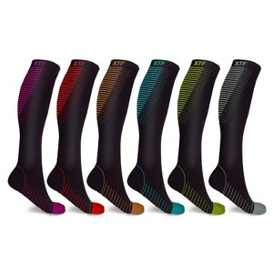 Extreme Fit Copper Compression Socks, Knee-High, Unisex, 6 Pairs : Target
