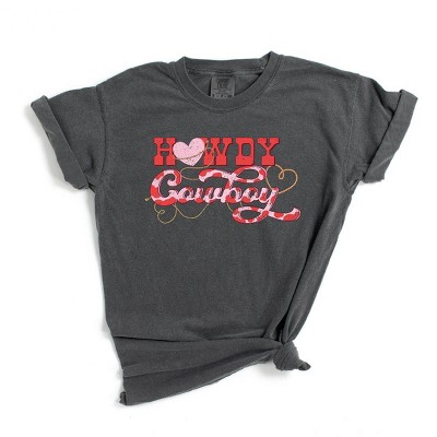 Simply Sage Market Women's Howdy Cowboy Short Sleeve Garment Dyed Tee