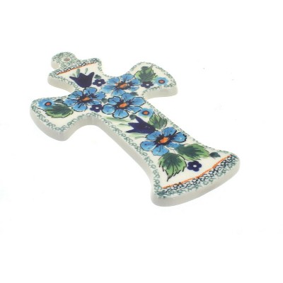 Blue Rose Polish Pottery Ballina Cross