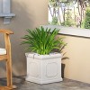 Christopher Knight Home Burgos Outdoor Lightweight Concrete Square Planter, Antique White - 2 of 4