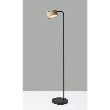 Roman Floor Lamp Black (Includes LED Light Bulb) - Adesso