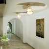 Dewdrop Modern Ceiling Light 1-Light Brass Iron Frame with White Glass Shade ETL Certified for Bedroom Kitchen - 4 of 4
