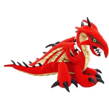 Toy Vault Red Dragon Plush; Stuffed Toy from Here Be Monsters Collection, Oriental Dragon