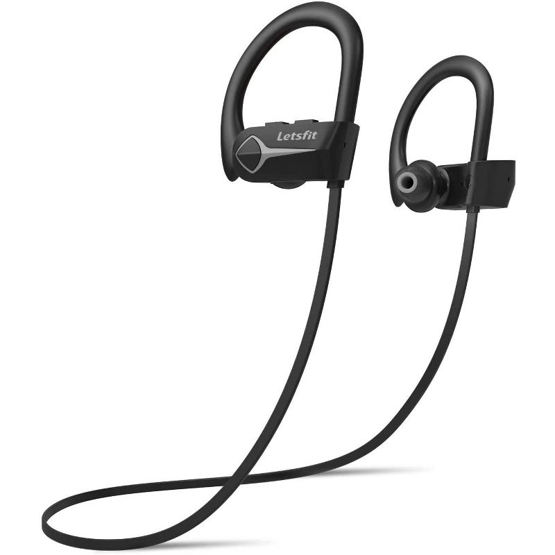 Letscom Bluetooth IPX7 Waterproof Wireless Earbuds, 1 of 10