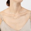 Adornia Paper Clip Oval Link Layering Necklace - 2 of 3