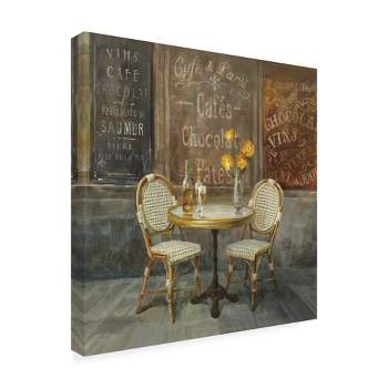 Trademark Fine Art -Danhui Nai 'French Cafe Painting' Canvas Art