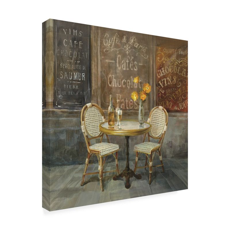 Trademark Fine Art -Danhui Nai 'French Cafe Painting' Canvas Art, 1 of 5